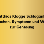 Matthias Klagge Schlaganfall